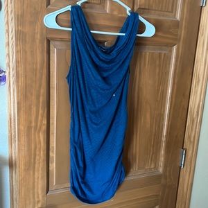 Cute dark teal top peak boo material